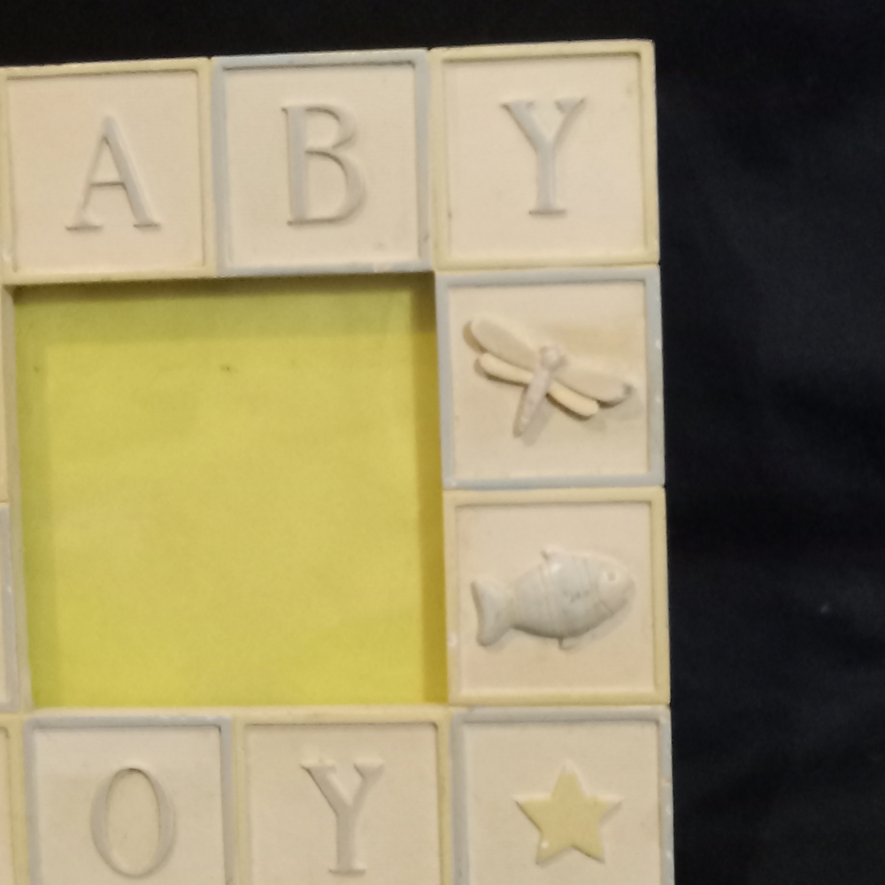 Cream Baby Boy Picture Frame - Picture 5 of 11